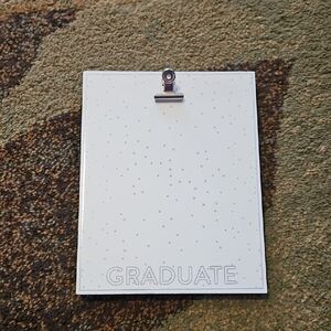 Graduate White Wall Plaque with Clip